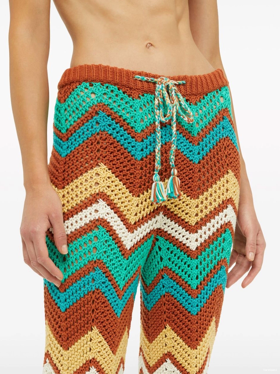 Cheap Women trousers chevron Alanui Kaleidoscopic knit 0731